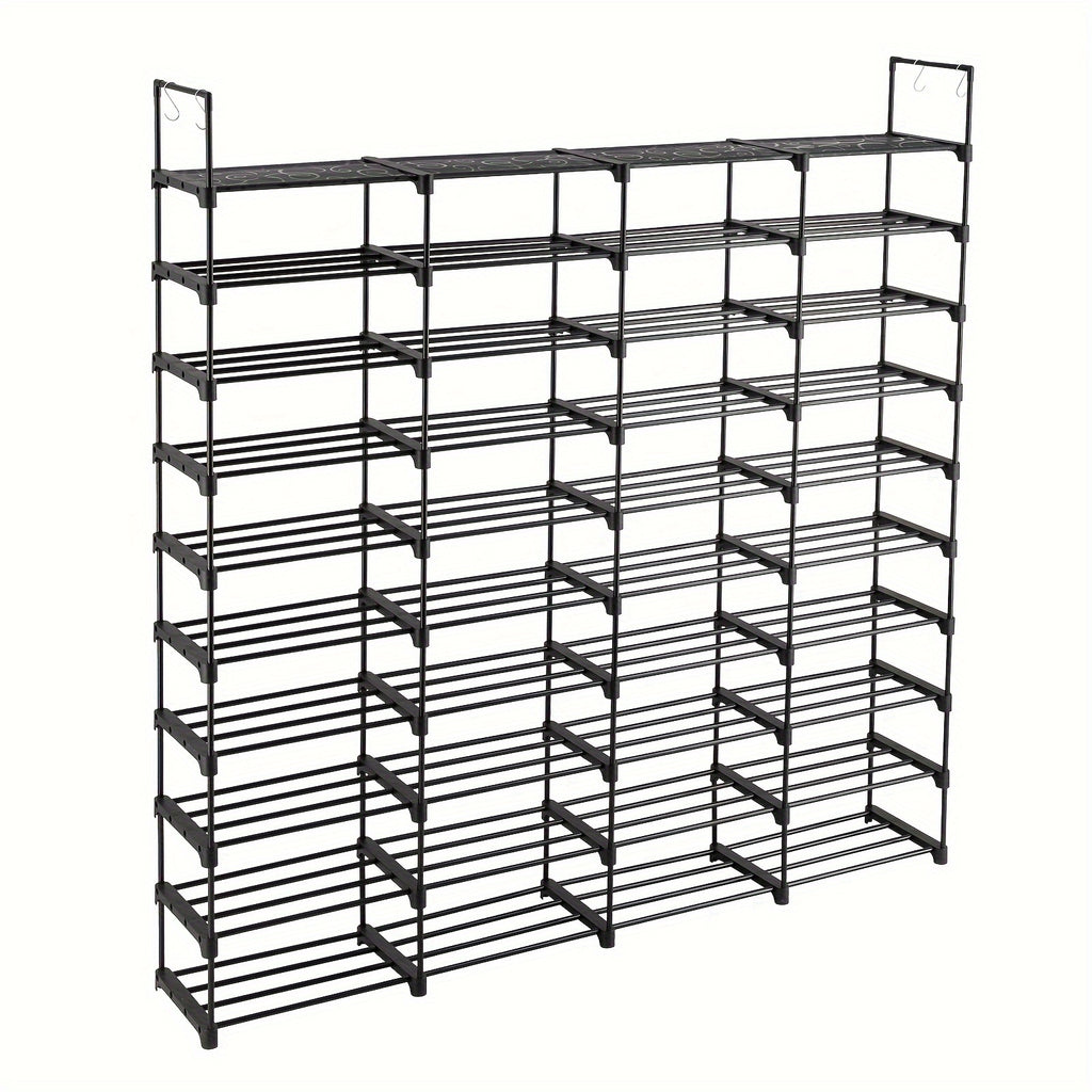 Easy-Access Adjustable Home Storage Rack – durable multi-purpose storage, 9 10 Tiers Shoe Rack Storage Organizer Shoe Shelf Organizer Holds 80 Pairs Shoe, designed for American homes, daily convenience and practical gifting