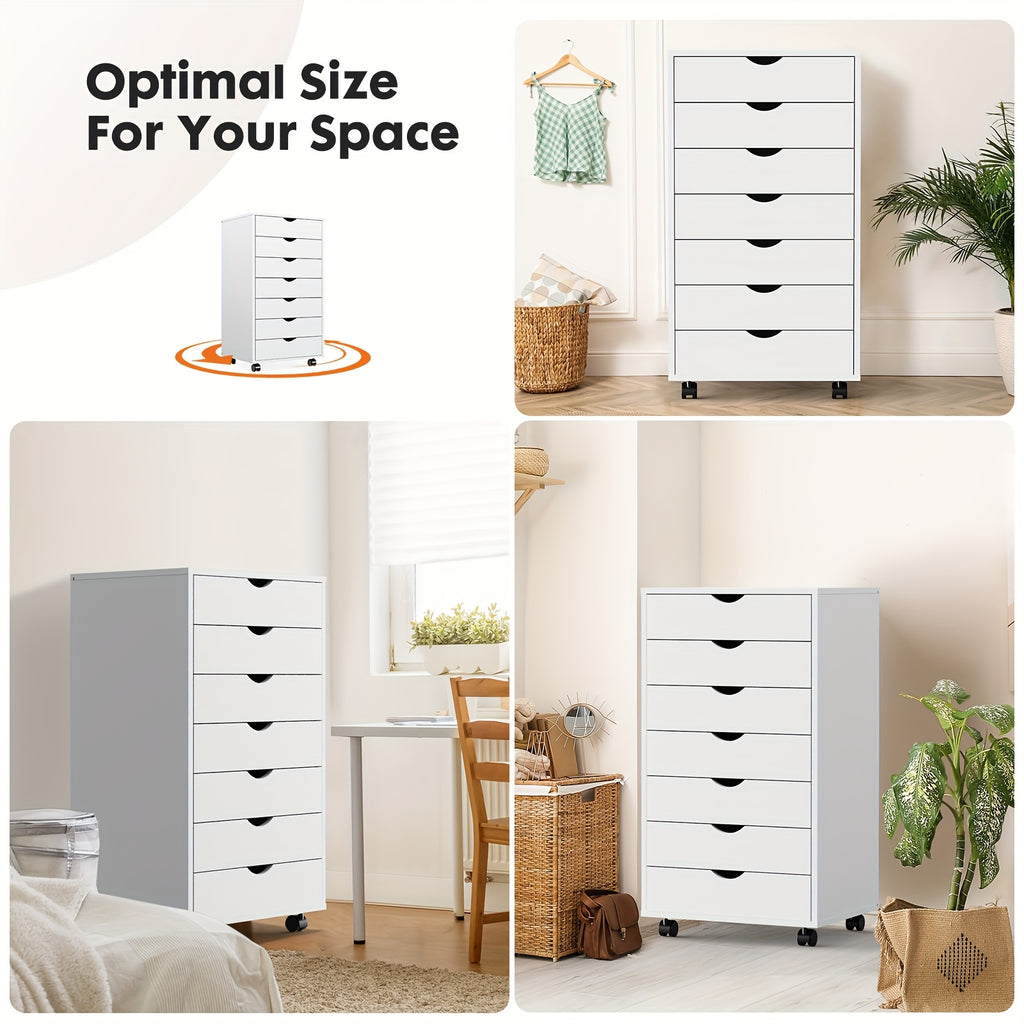 Easy-Access Reusable Drinkware Set – easy-access beverage storage, with Wheels Removable Storage Cabinet Organizing 5 7drawers Suitable for Office Bedroom Living Room, designed for American homes, daily convenience and practical gifting