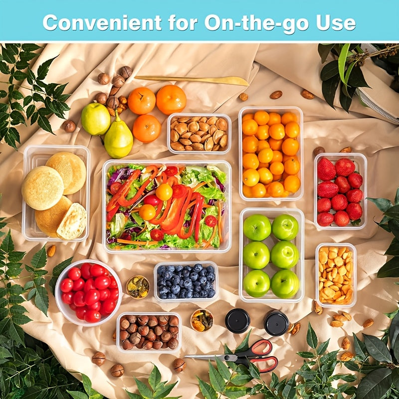 Modern 48/24Pcs Airtight Food Storage Containers – leak-resistant reusable meal prep, Food Storage Container Set 48 24Pcs Food Storage Container Set Fresh-Keeping Boxes Easy-To-Secure Lids, designed for American homes, daily convenience and practical