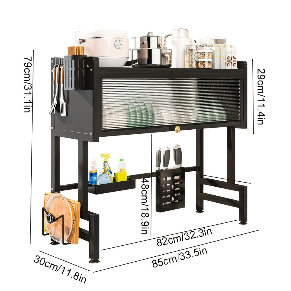 Easy-Access Adjustable Home Storage Rack – durable multi-purpose storage, Multi-Tier Drainage Rack Kitchen Sink Countertop Dustproof Storage Storage Bowl Drying Rack Household Chopsticks, designed for American homes, daily convenience and practical g