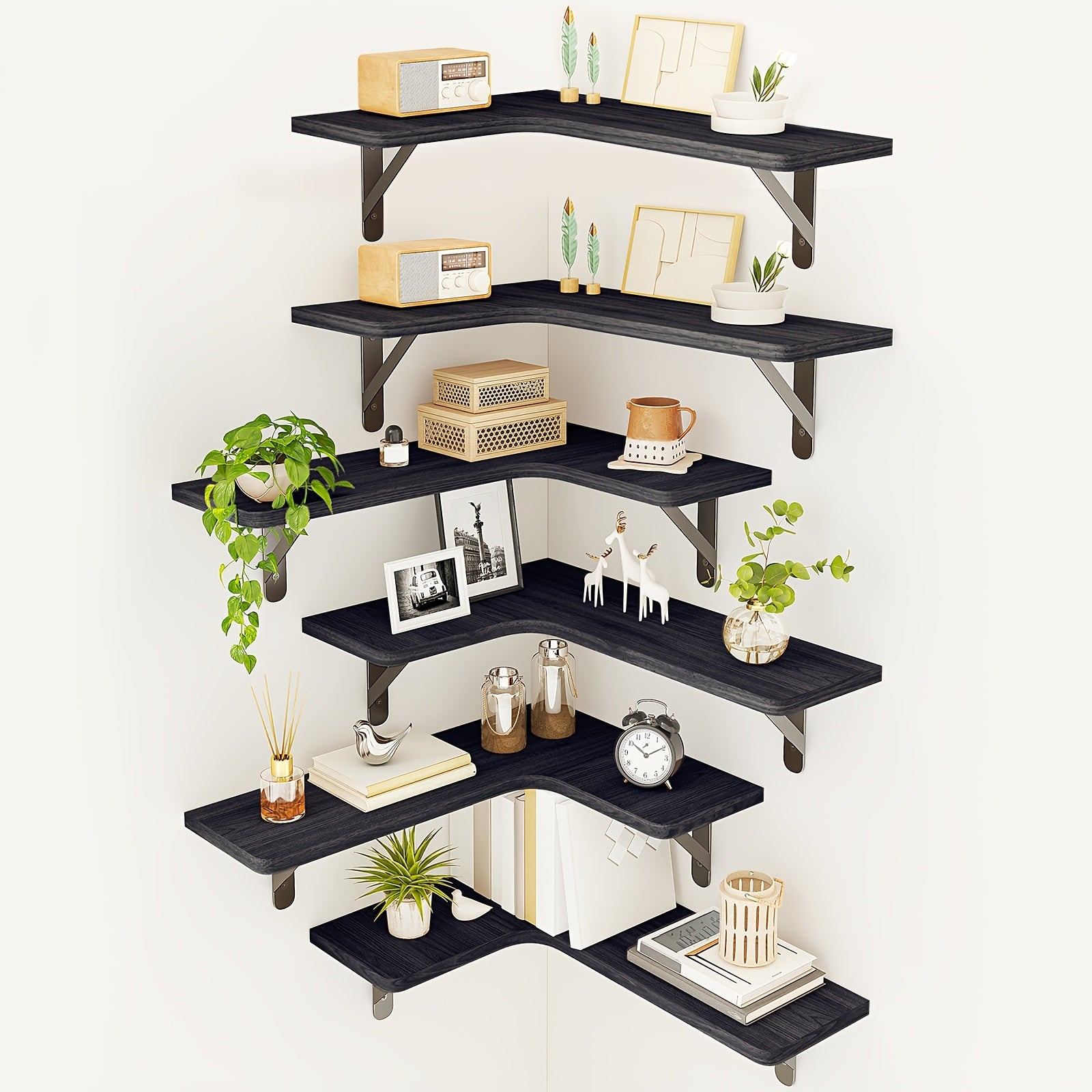 Storage Rack – Space-Saving 5/6pcs Adjustable Home Storage Rack – durable multi-purpose storage,