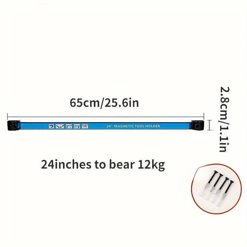 Kitchen Essential – Auto repair hardware, kitchen utensils, iron products storage magnetic rack, strong magnetic tool rack, magnetic strip, so that tools are no longer messy for Modern US Ho