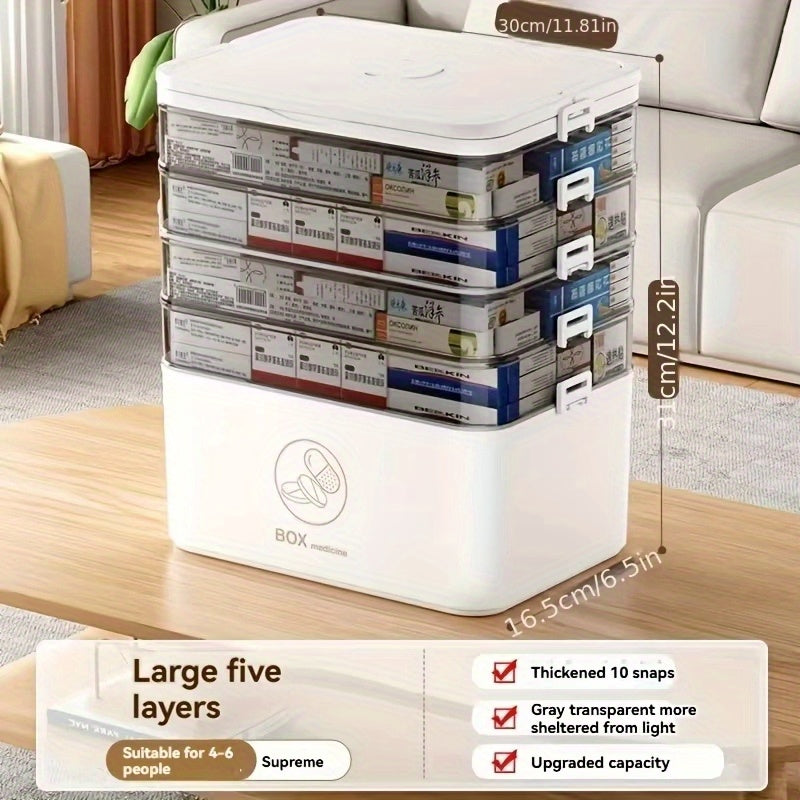 Storage Bins – Home Bathroom Travel Multi-Layer Large Capacity Medicine Storage Box Bathroom