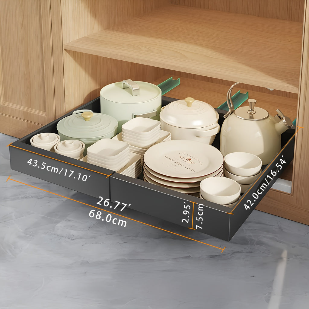 Smart Pull-Out Cabinet Organizer – smooth-access cabinet organization, Multi-purpose Retractable Drawer Cabinet Under Sink And Cabinet 17 1 to 26 77 Wide, designed for American homes, daily convenience and practical gifting