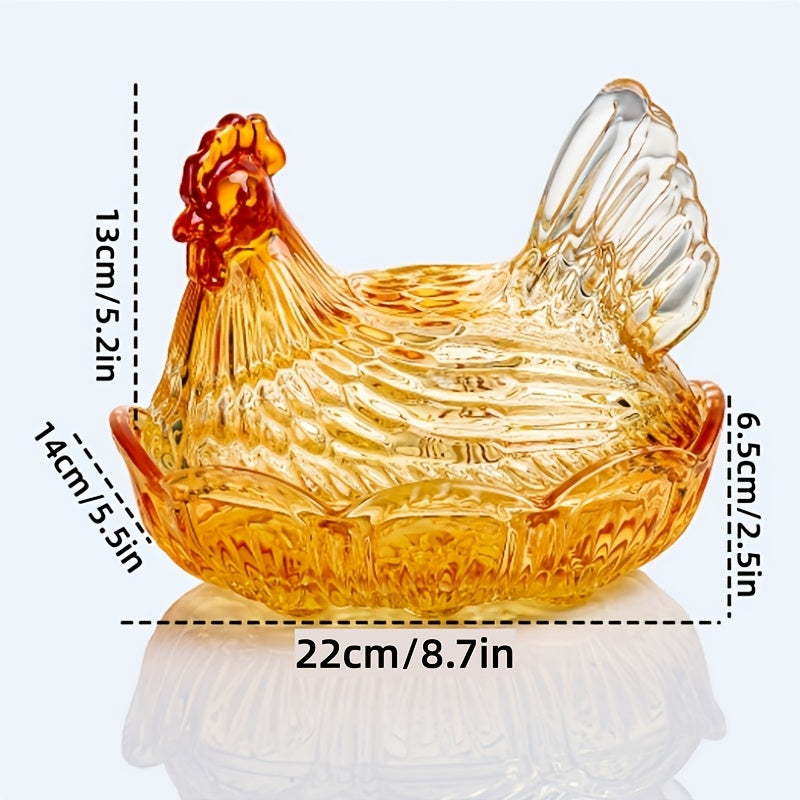 Smart Airtight Storage Jar Set – clear reusable pantry storage, Reusable Chicken-shaped Crystal Glass Storage Jars with LIDS - The Perfect Kitchen And Dining, designed for American homes, daily convenience and practical gifting