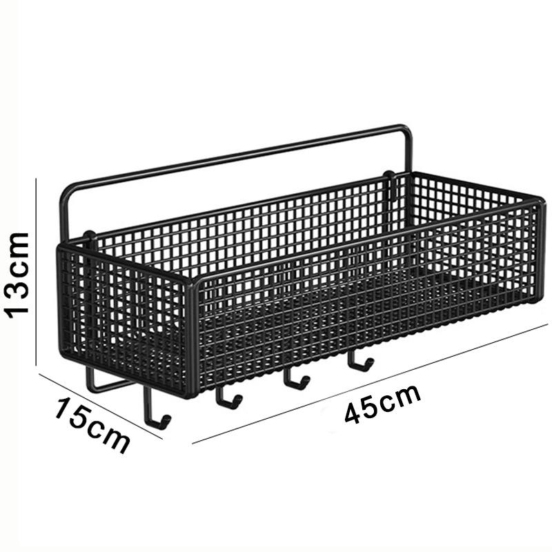 2pcs Easy Installation Bathroom Stainless Steel Shelf, Wall Hanging, Non-Tracking Stickers for Bathroom, Balcony, Kitchen And Toilet Storage, Drill-Free Wall Mounted Organizer, Shelf Baskets