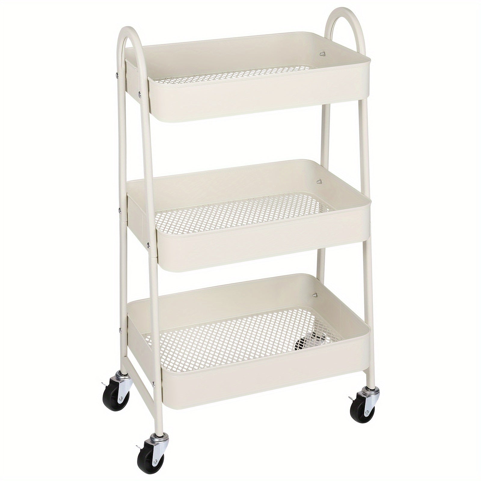 Smart 3 Tier Adjustable Home Storage Rack – durable multi-purpose storage, 3 Tier Rolling Storage Cart Metal Trolley Utility Cart With Wheels Hooks Easy Assembly, designed for American homes, daily convenience and practical gifting