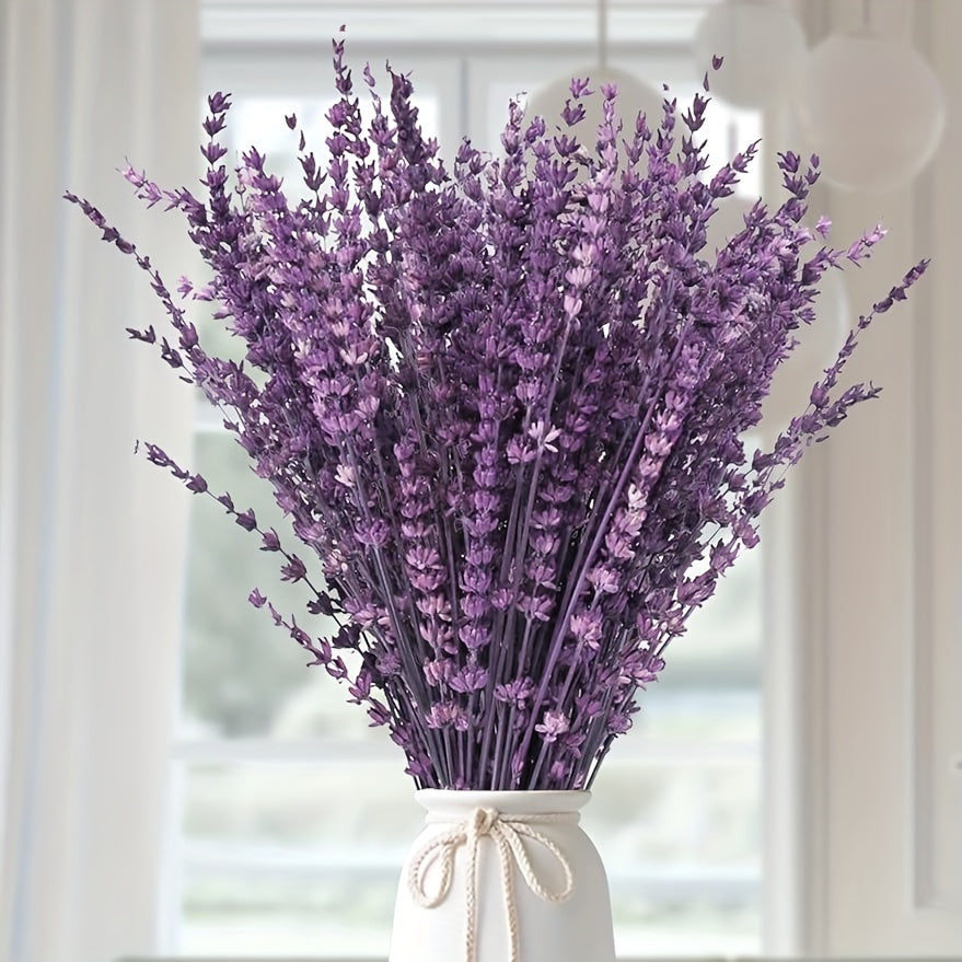 Heavy-Duty Home Storage Organizer – space-saving everyday organization, 60 Pcs Dried Preserved Eucalyptus Stems Purple Lavender Flowers for Shower 17 Hanging Silver, designed for American homes, daily convenience and practical gifting