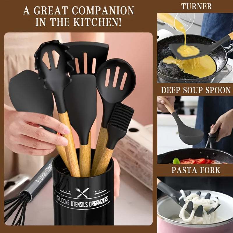 Kitchen Essential – 33pcs/set, Silicone Utensil Set, Kitchen Utensil Set, Safety Cooking Utensils Set, Non-Stick Cooking Utensils Set With Handle, Washable Modern Cookware, Kitchen Stuff, Ki