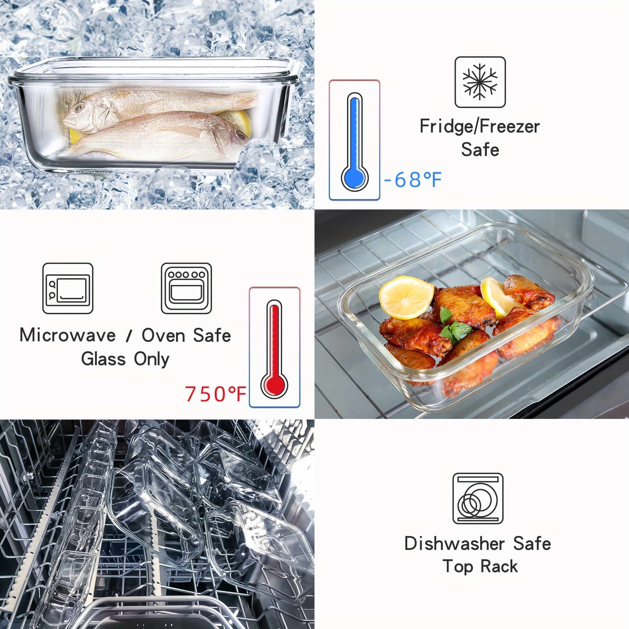 Smart 24pcs Glass Meal Prep Container Set – leak-resistant reusable meal prep, 24pcs 12 Lids 12 Glass Bowl Borosilicate Glass Food Storage Containers with Airtight Lids, designed for American homes, daily convenience and practical gifting