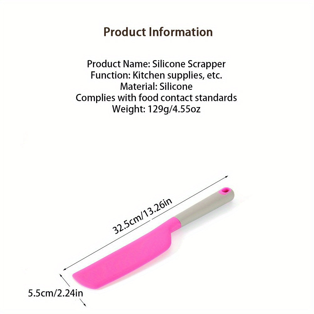 Kitchen Essential – 2pcs Large Silicone Mixing Jam Spatula Cake Cream Heat-Resistant Kitchen Scraper, Kitchen Supplies Kitchen Additions, Christmas Gift, Suitable for Cooking And Baking, Eas