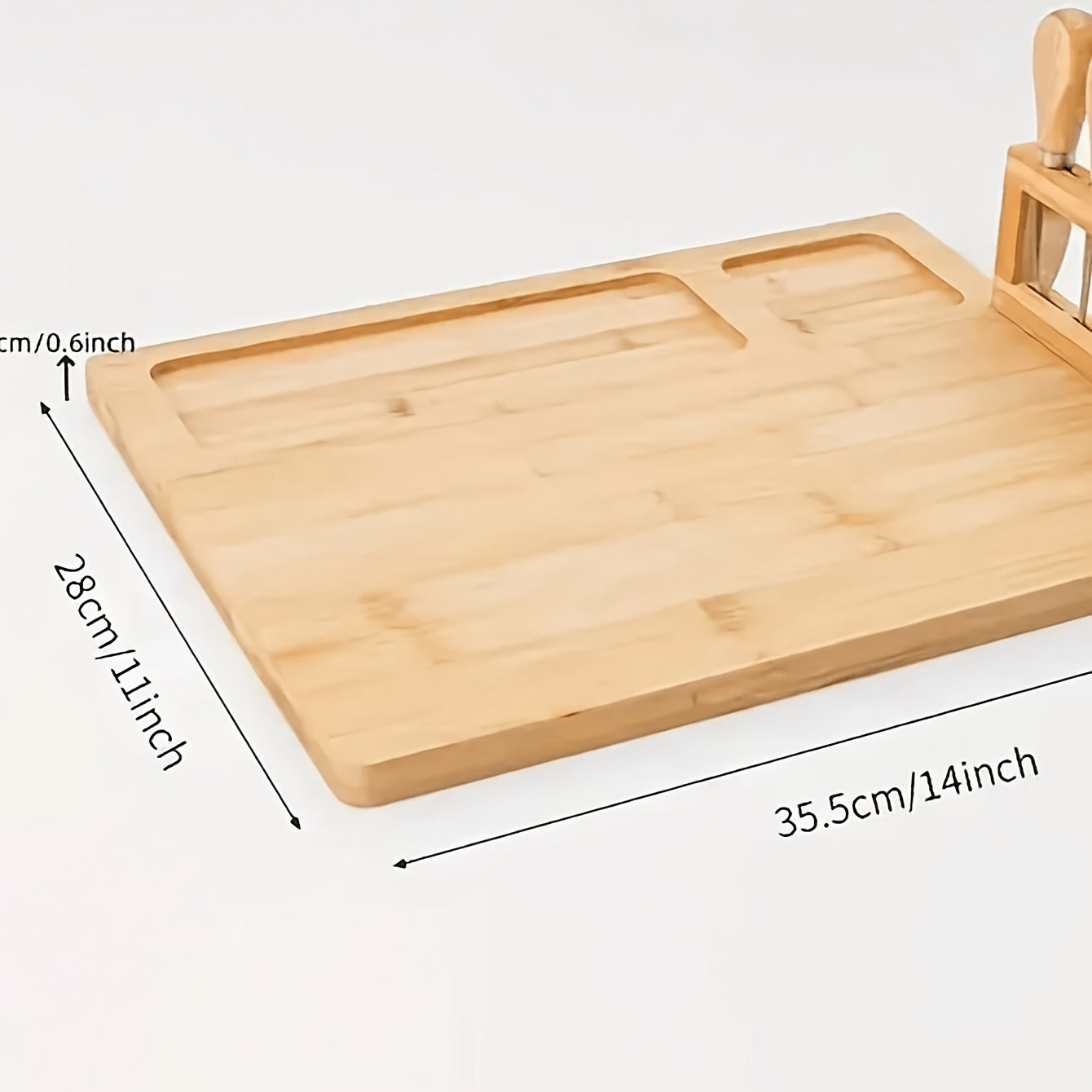 Compact Bamboo Cutting Board Set – durable food prep and serving, A Cheese Platter Innovative Cheese Board And Cutlery Set Made from Wood Perfect for, designed for American homes, daily convenience and practical gifting