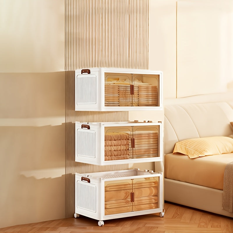Space-Saving Stackable Home Storage Bins – portable space-saving storage, 1 2 3 4 5Layer Extra Large Storage Cabinet Multi-tier Foldable Storage Box with, designed for American homes, daily convenience and practical gifting