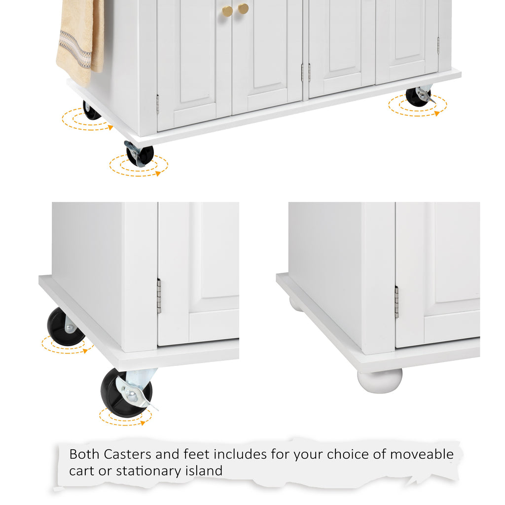 Compact Pull-Out Cabinet Organizer – smooth-access cabinet organization, Rolling Kitchen Island with Drop Leaf Thicken Rubberwood Top Spice Rack Towel Rack Drawer, designed for American homes, daily convenience and practical gifting