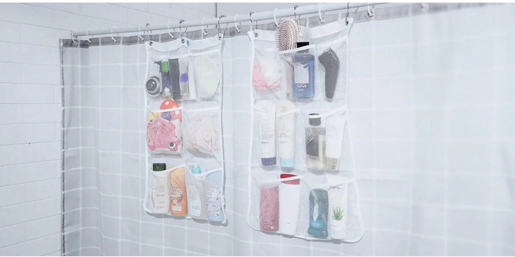 Easy-Access 1/2/3/4 Pack Home Storage Organizer – space-saving everyday organization, 7 Pocket Hanging Mesh Shower Caddy Quick-Dry Portable Bathroom Organizer for Soap Shampoo Cruise, designed for American homes, daily convenience and practical gifti