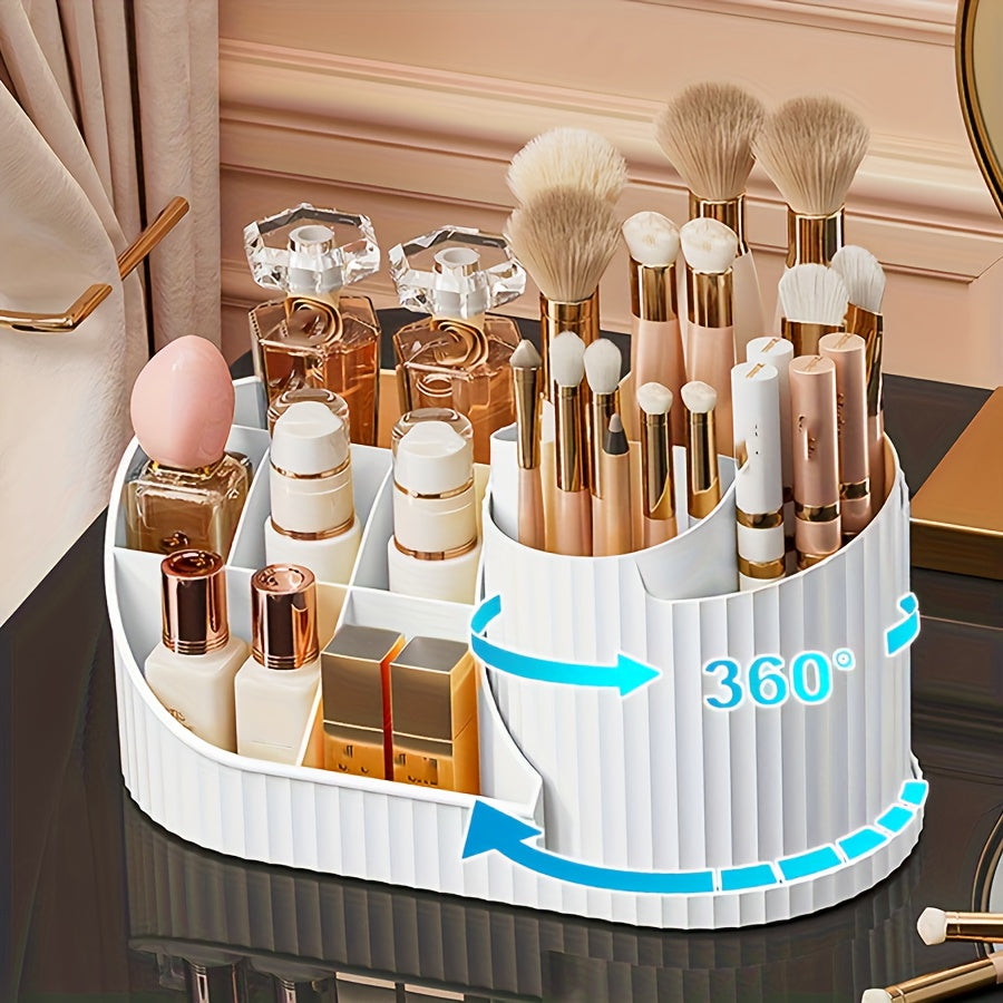 Modern Stackable Home Storage Bins – portable space-saving storage, 8 07in 4 33in 4 57in Rotating Makeup Storage Box - Compact 360 Rotating, designed for American homes, daily convenience and practical gifting