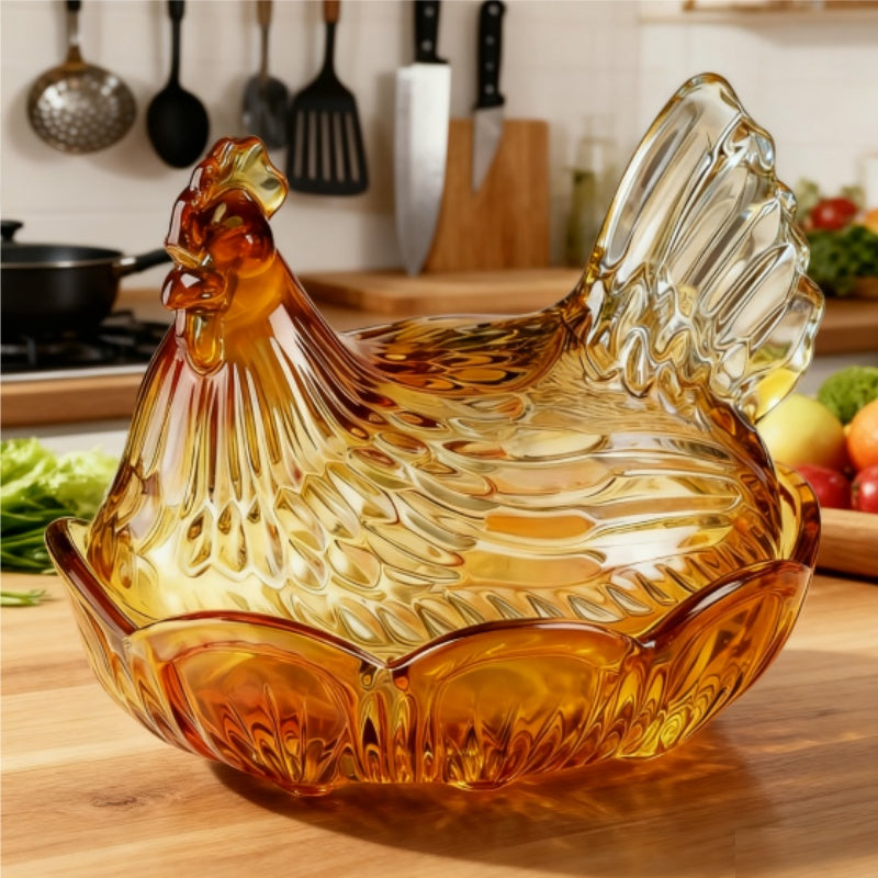 Smart Airtight Storage Jar Set – clear reusable pantry storage, Reusable Chicken-shaped Crystal Glass Storage Jars with LIDS - The Perfect Kitchen And Dining, designed for American homes, daily convenience and practical gifting