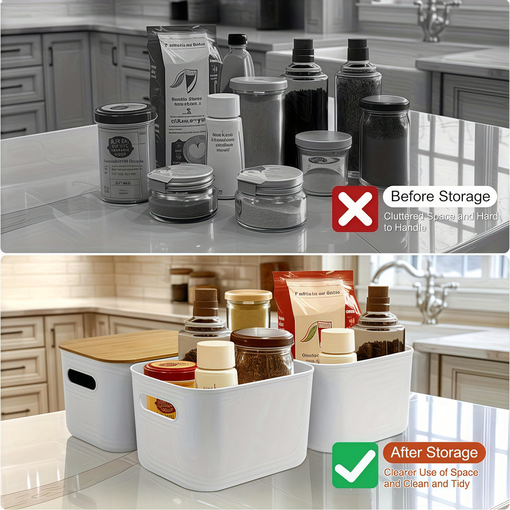 Space-Saving 8/4/2/1pc Adjustable Kitchen Storage Rack – multi-purpose organization, durable space-saving design, designed for American kitchens, pantries, apartments, home organization, daily use and practical gifting
