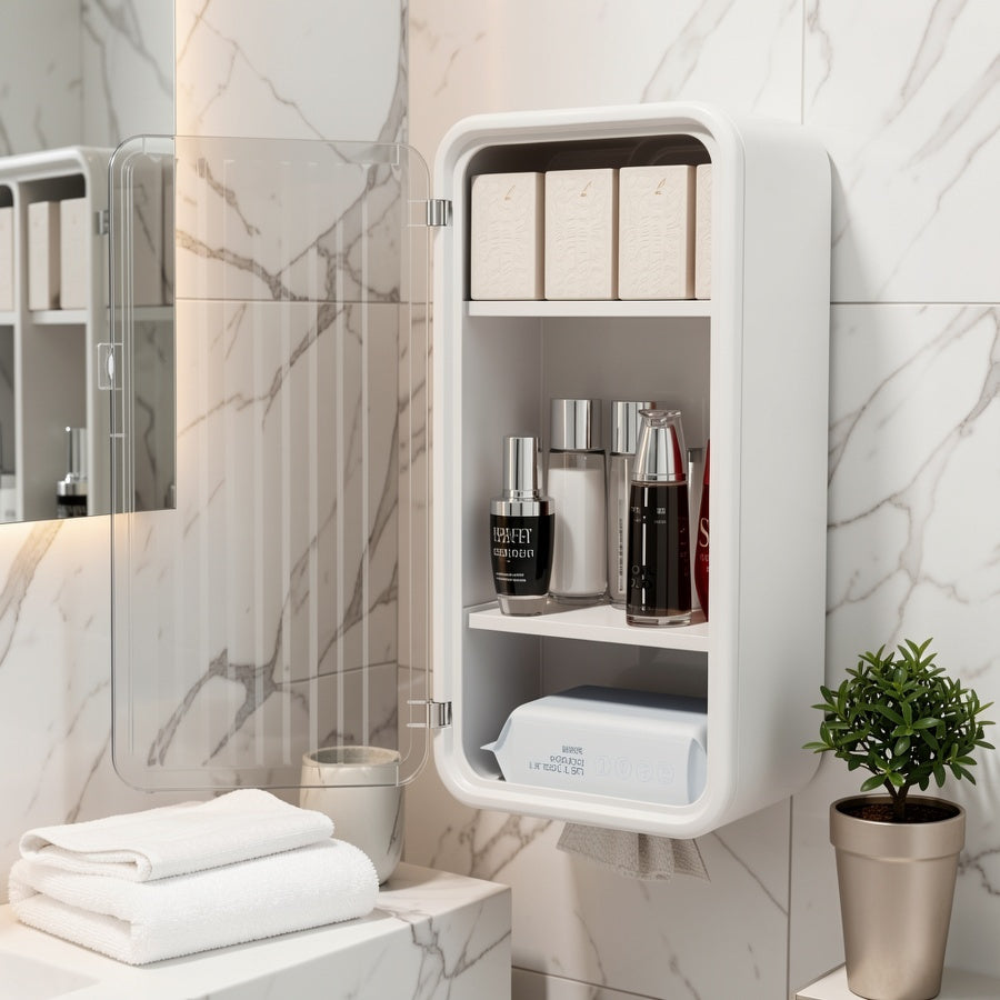 Versatile 2pcs Adjustable Home Storage Rack – durable multi-purpose storage, 2pcs 1pc Modern minimalist bathroom storage box wall-mounted storage rack tissue box with compartments, designed for American homes, daily convenience and practical gifting