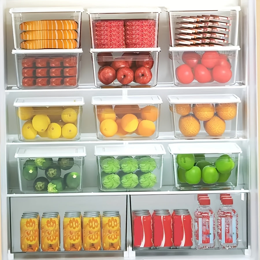 Versatile 20pcs Stackable Home Storage Bins – portable space-saving storage, 20pcs 10 Containers 10 LIDS Frozen Preservation Box Set Storage Container It Adopts a, designed for American homes, daily convenience and practical gifting