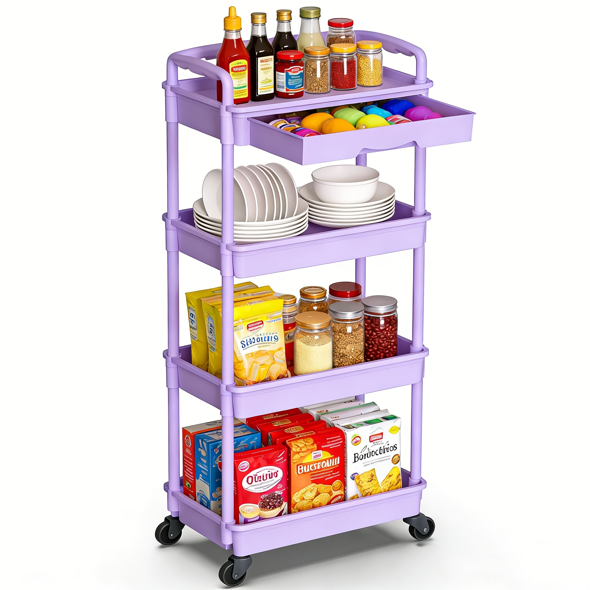 Home Organizer – Easy-Access 3/4 Tier Refrigerator Bottle Organizer – easy-access beverage storage,