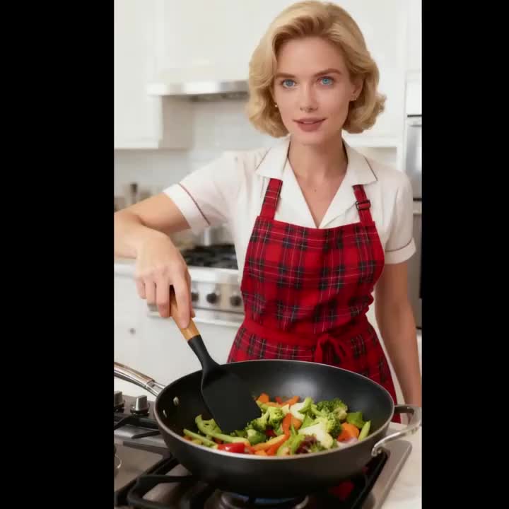 The Ultimate Silicone Kitchen Tool Set: 2/4pcs 12-Inch Utensils for Frying, Baking, Mixing & Serving - Wood Handle Stay-Cool Grip, Perfect for Non-Stick Cookware