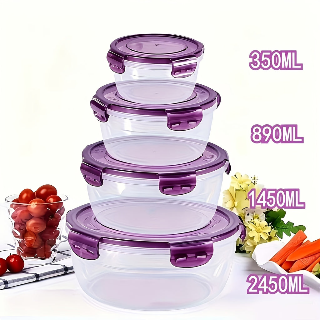 Premium 3/4pcs Refrigerator Storage Organizer – easy-access fridge organization, Large-Capacity Storage 3 4pcs Large-Capacity Plastic Refrigerator Storage Boxes Vegetable And Fruit Storage Sealed, designed for American homes, daily convenience and pr