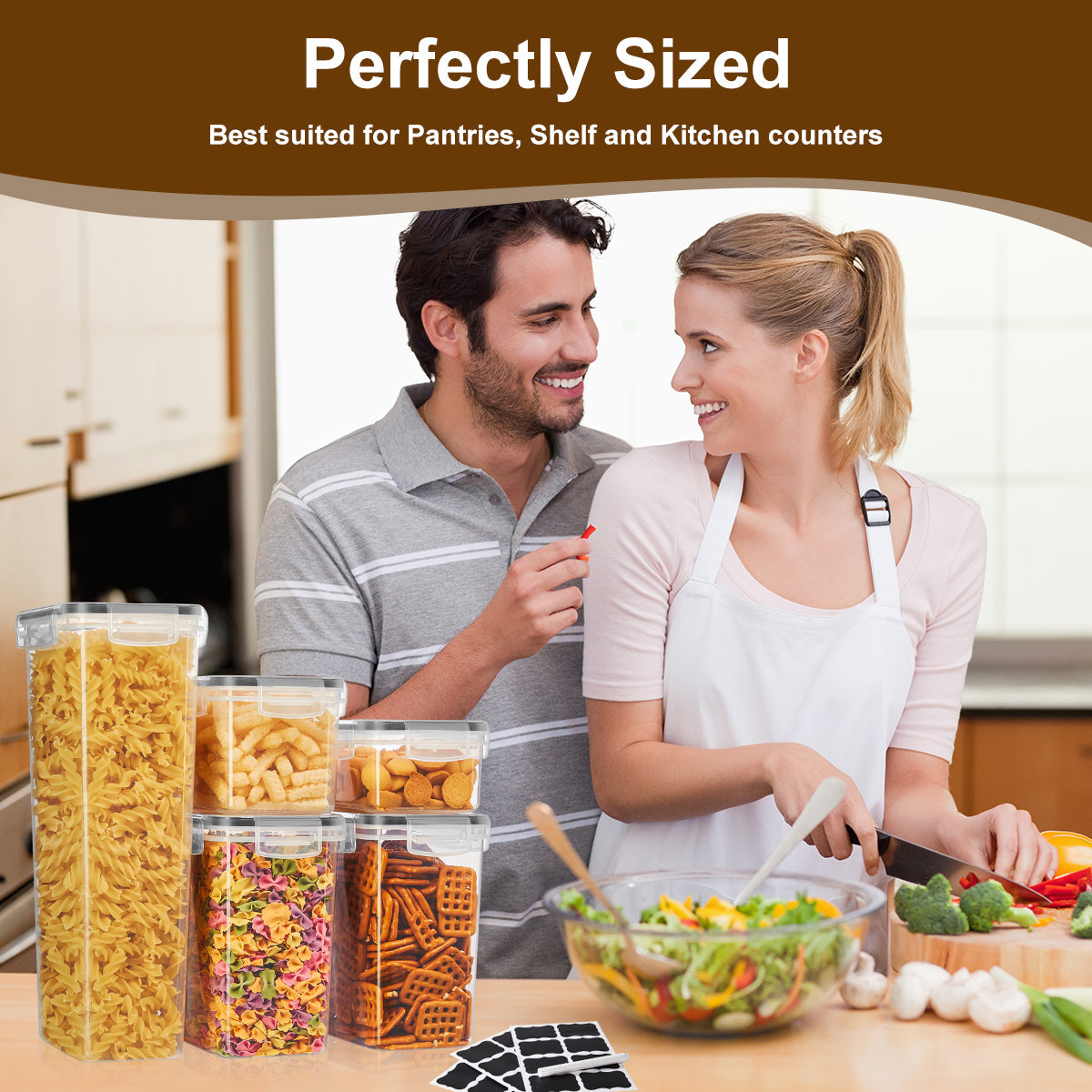 Smart 30/48/72Pcs Airtight Food Storage Containers – leak-resistant reusable meal prep, Lid-Sealed Food Storage 30 48 72Pcs Lid-Sealed Food Storage Containers Fresh-Keeping Boxes Pasta Storage, designed for American homes, daily convenience and pract