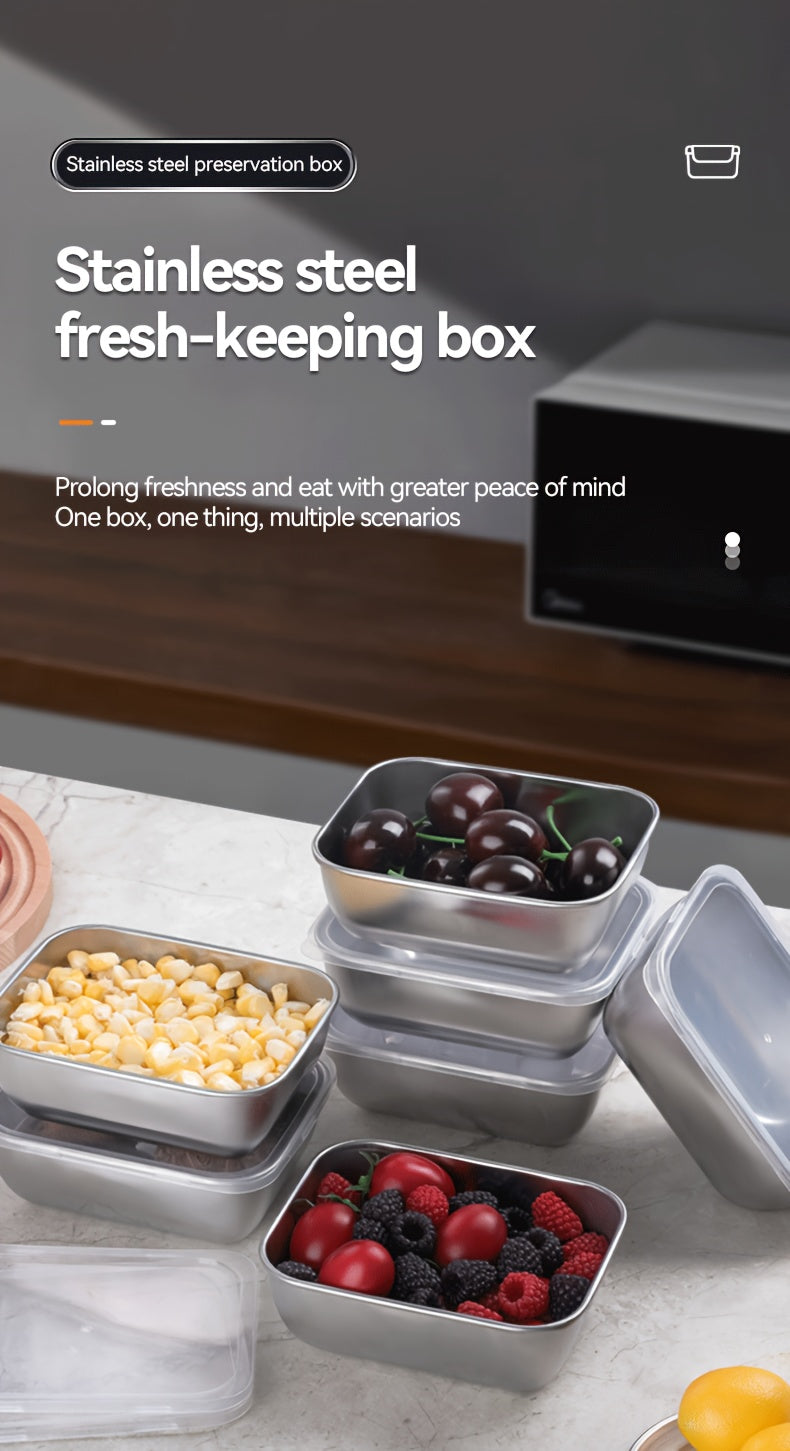 Heavy-Duty Airtight Food Storage Containers – leak-resistant reusable meal prep, Food And Dish Transport Bus Tubs Stainless Steel Food Storage Container - Flip Cover, designed for American homes, daily convenience and practical gifting