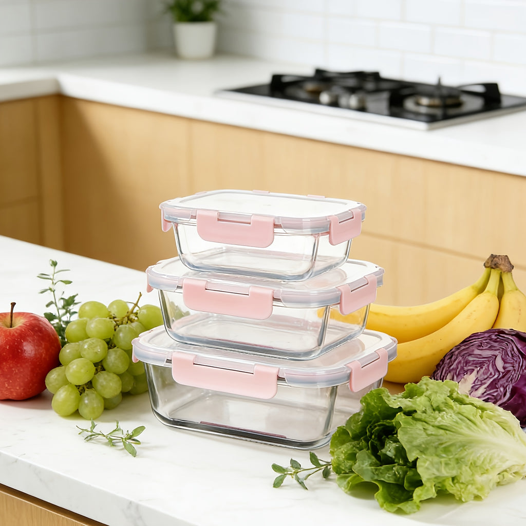 Smart 24pcs Glass Meal Prep Container Set – leak-resistant reusable meal prep, 24pcs 12 Lids 12 Glass Bowl Borosilicate Glass Food Storage Containers with Airtight Lids, designed for American homes, daily convenience and practical gifting