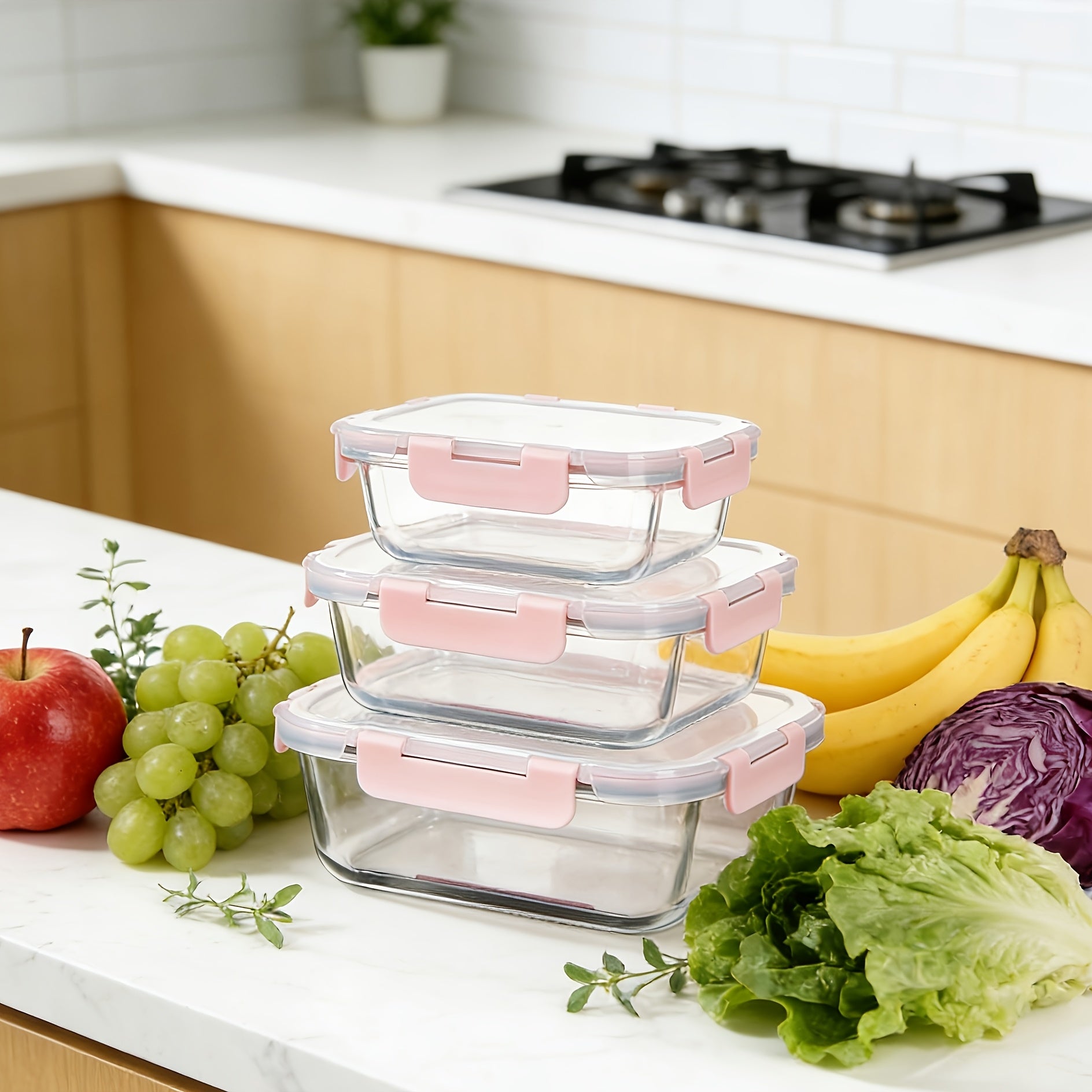 Smart 24pcs Glass Meal Prep Container Set – leak-resistant reusable meal prep, 24pcs 12 Lids 12 Glass Bowl Borosilicate Glass Food Storage Containers with Airtight Lids, designed for American homes, daily convenience and practical gifting