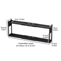 Heavy-Duty Adjustable Home Storage Rack – durable multi-purpose storage, Heavy-Duty Magnetic Over The Stove Shelf Shelf - 2-Tier Expandable Length Carbon Powder-Coated Suitable, designed for American homes, daily convenience and practical gifting