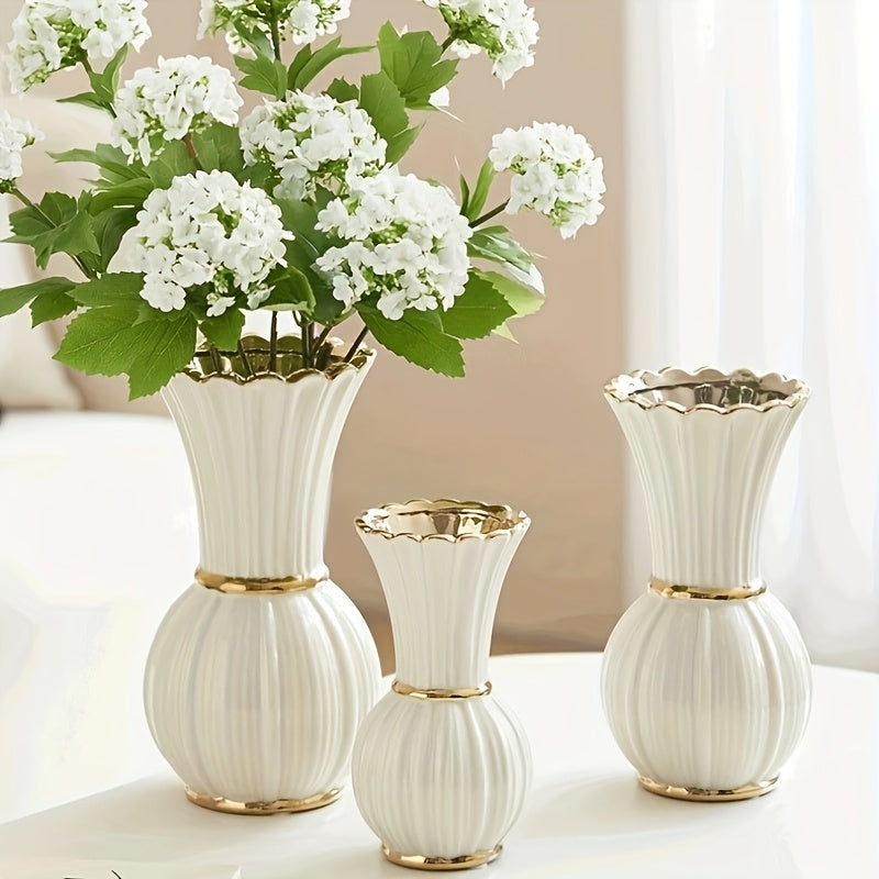 Premium Ceramic Flower Vase – stylish tabletop accent, versatile floral display, designed for American kitchens, pantries, apartments, home organization, daily use and practical gifting
