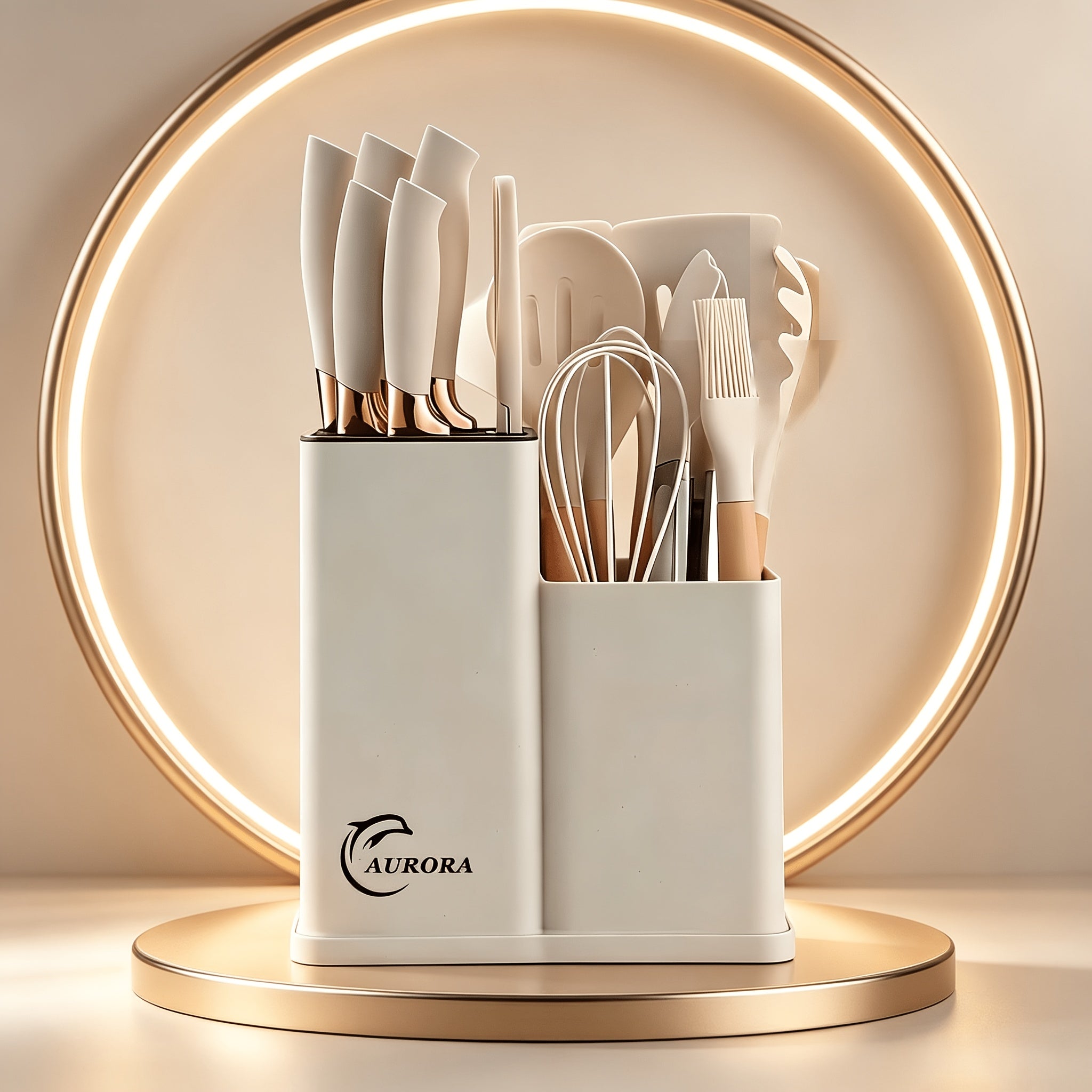Kitchen Essential – Silicone Kitchen Utensils Set | Heat Resistant And High-Quality, Suitable for Non Stick Pans, Stainless Steel Cutting Tools, Small Kitchen Tools, Ideal Holiday Gift 19 Se
