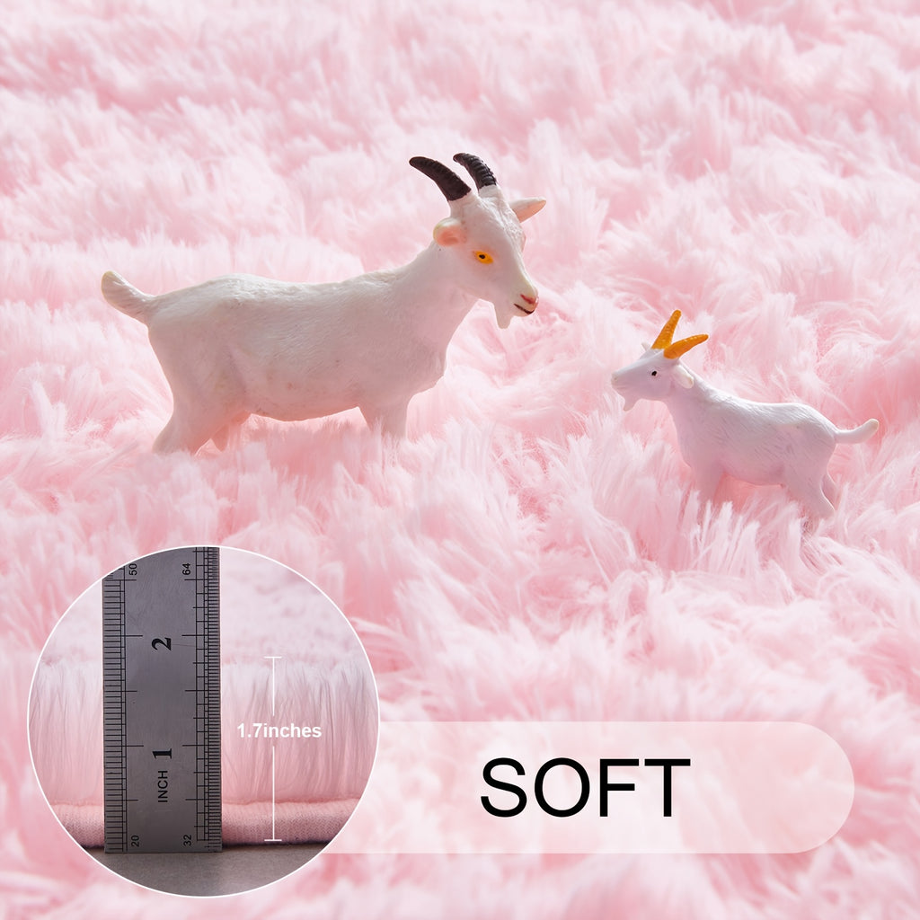 Soft Area Rug – A Cozy Round Shaggy Rug Is Perfect for The Bedroom, While a Soft And Fluffy Round Carpet Is Suitable for The Living Room. It'S Easy to Clean, Comfortable, And Plush Rugs Are