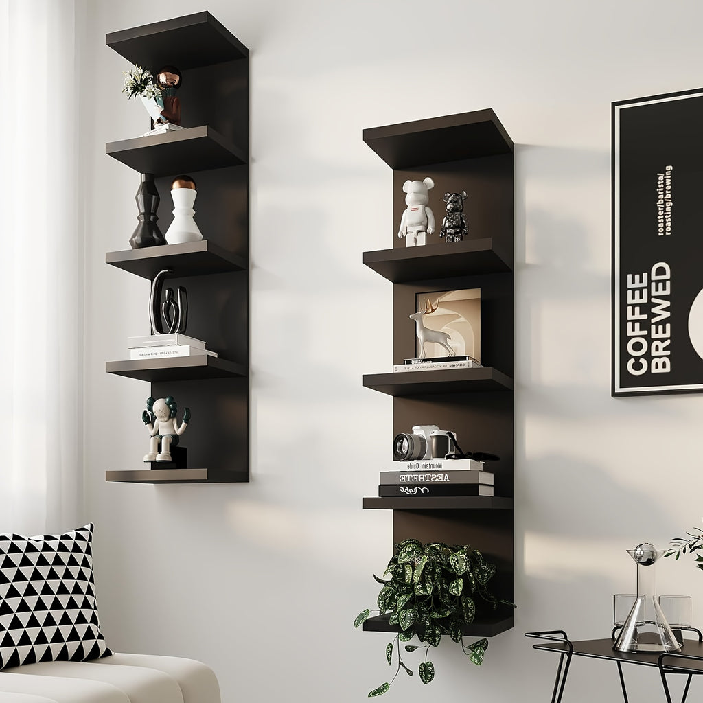 Upgraded/New Thickened Five-layer Suspended Wall Rack, Wall-mounted Storage Rack, Wall Decorative Items, Space-saving Wall Storage Rack, Easy to Install, 31.5 Inches High, Suitable for Bedrooms And Living Rooms - A Practical Wall-mounted Rack