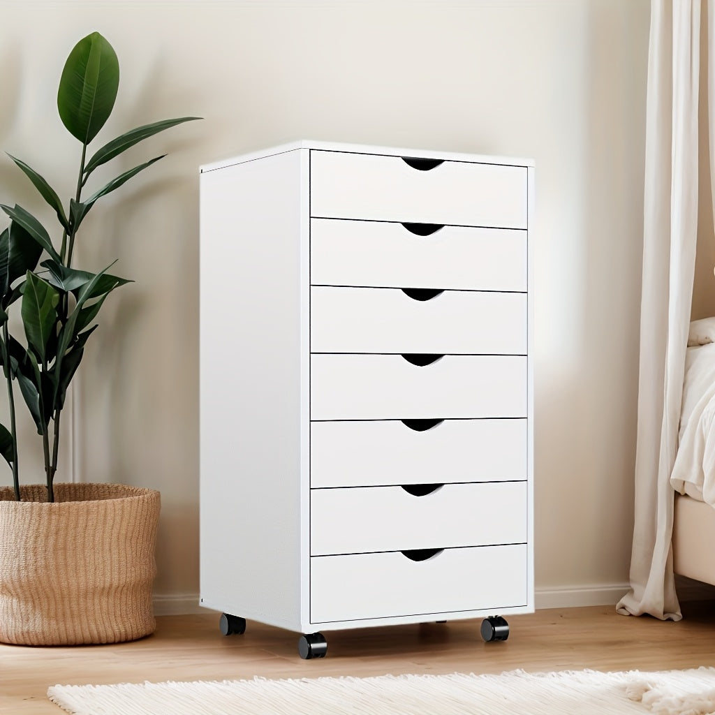 Easy-Access Reusable Drinkware Set – easy-access beverage storage, with Wheels Removable Storage Cabinet Organizing 5 7drawers Suitable for Office Bedroom Living Room, designed for American homes, daily convenience and practical gifting