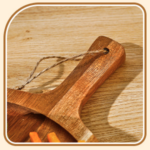 Easy-Access 10/5pcs Kitchen Cutting Board – durable food prep and serving, 10 5pcs Round Wooden Cutting Boards with Handles Wooden Serving Boards Kitchen Chopping Boards, designed for American homes, daily convenience and practical gifting