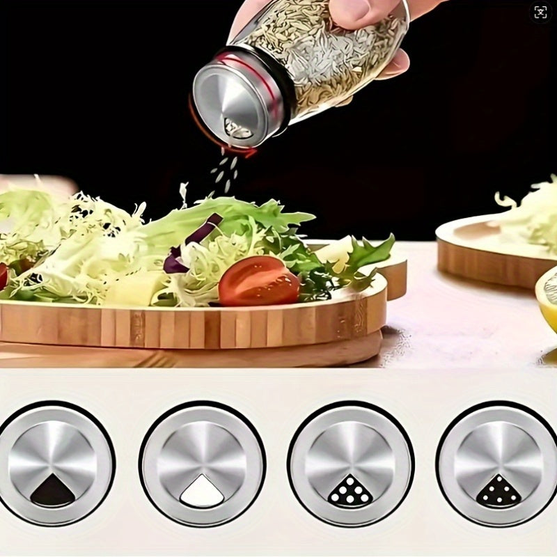Versatile Airtight Storage Jar Set – clear reusable pantry storage, 7 in 1 14-In-1 Seasoning Bottle Rotating Seasoning Bottle Kitchen Supplies Hotel Household Seasoning, designed for American homes, daily convenience and practical gifting