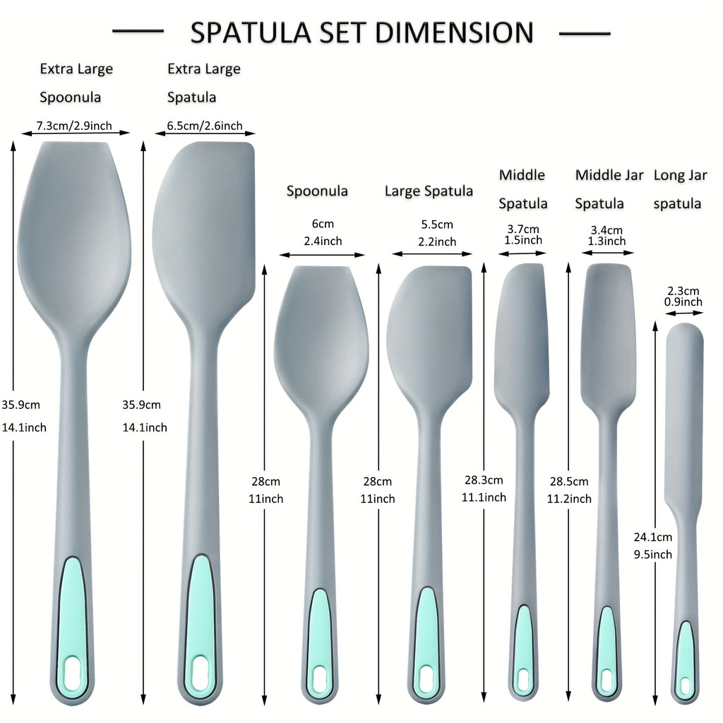 Modern 7pcs Kitchen Baking Dish Set – oven-ready cooking and serving, 7pcs Kitchen Spatulas Set - Non-Stick Dishwasher Safe BPA Free Silicone Scraper For Baking, designed for American homes, daily convenience and practical gifting