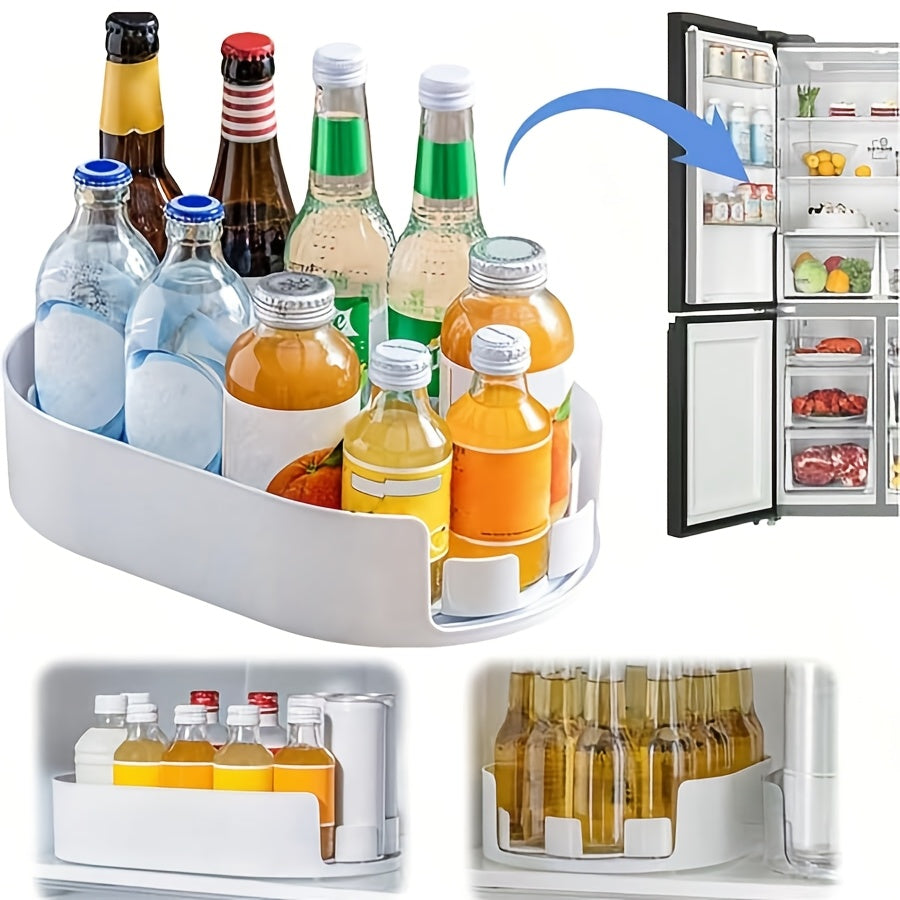 Smart Glass Spice Jar Set – clear reusable pantry storage, Set of 2 Rotating Storage Trays for The Fridge - Removable Organizer with Various, designed for American homes, daily convenience and practical gifting