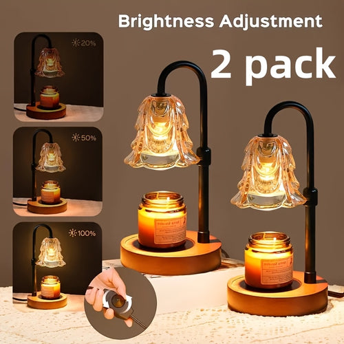 2-Pack Dimmable Candle Warmer Lamp Set