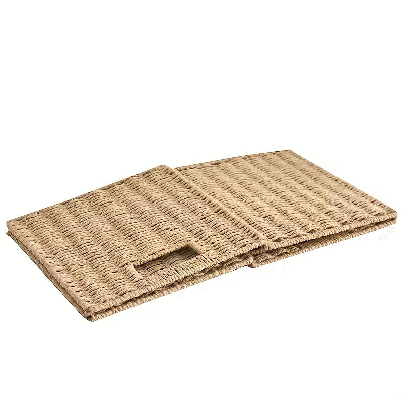 Space-Saving Stackable Home Storage Bins – portable space-saving storage, Natural Rattan Storage Basket Foldable Square Natural Rattan Storage Basket Frame Square Natural Rattan, designed for American homes, daily convenience and practical gifting