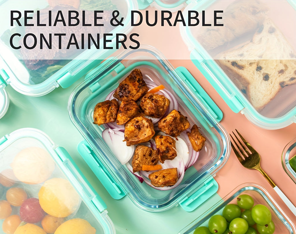 Space-Saving 12 Pack Glass Meal Prep Container Set – leak-resistant reusable meal prep, 12 Pack Glass Food Storage Containers Glass Meal Prep Containers With Airtight Lids Dishwasher, designed for American homes, daily convenience and practical gifti