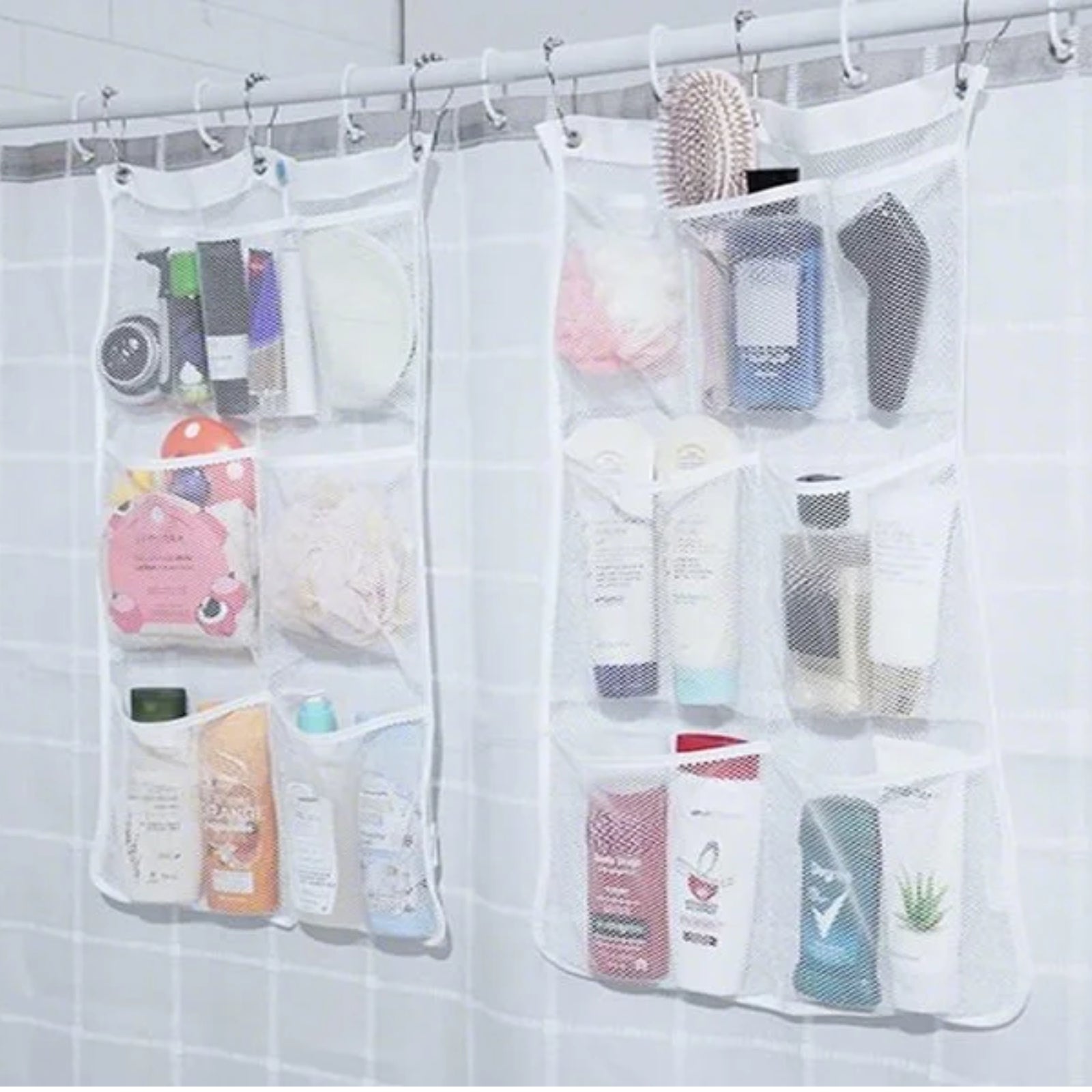 Easy-Access 1/2/3/4 Pack Home Storage Organizer – space-saving everyday organization, 7 Pocket Hanging Mesh Shower Caddy Quick-Dry Portable Bathroom Organizer for Soap Shampoo Cruise, designed for American homes, daily convenience and practical gifti