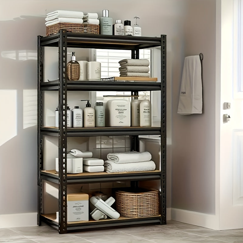 Compact 5 Tier Adjustable Home Storage Rack – durable multi-purpose storage, 2000LBS for garage Shelving Storage Shelves Heavy Duty Shelving 5 Tier Metal Shelving Units, designed for American homes, daily convenience and practical gifting