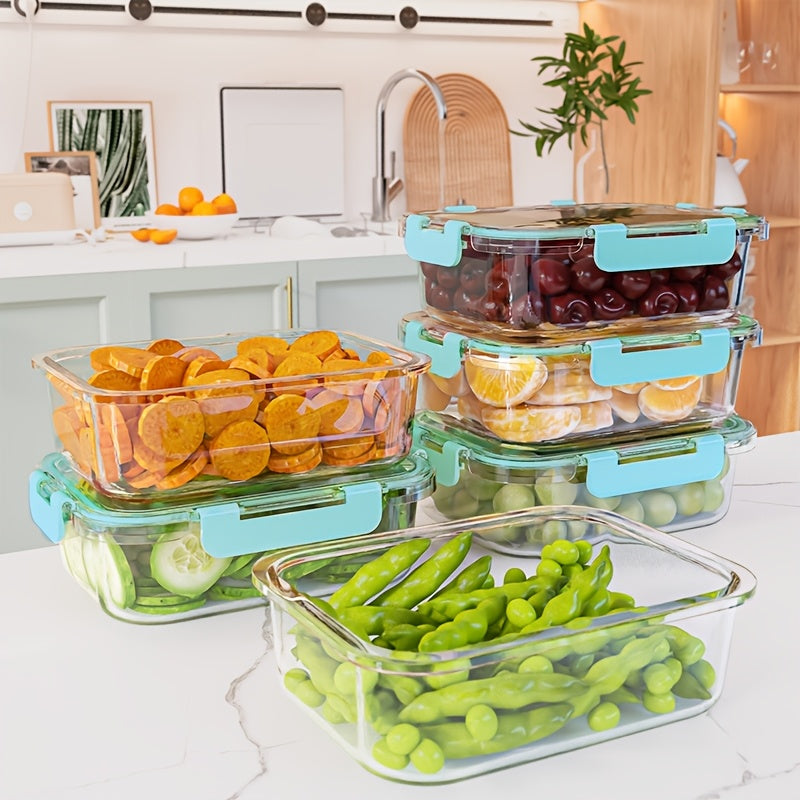 Easy-Access Refrigerator Storage Organizer – easy-access fridge organization, Set of 10 Glass Containers with Lids for Storage Ideal for Meal Preparation And, designed for American homes, daily convenience and practical gifting