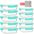 Easy-Access Refrigerator Storage Organizer – easy-access fridge organization, Set of 10 Glass Containers with Lids for Storage Ideal for Meal Preparation And, designed for American homes, daily convenience and practical gifting