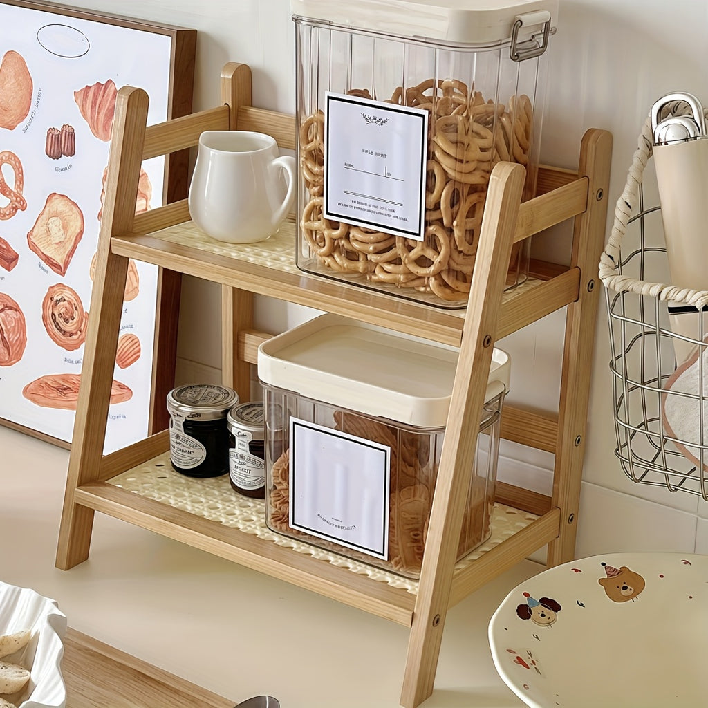 Premium 1/2pcs Adjustable Kitchen Storage Rack – multi-purpose organization, durable space-saving design, designed for American kitchens, pantries, apartments, home organization, daily use and practical gifting