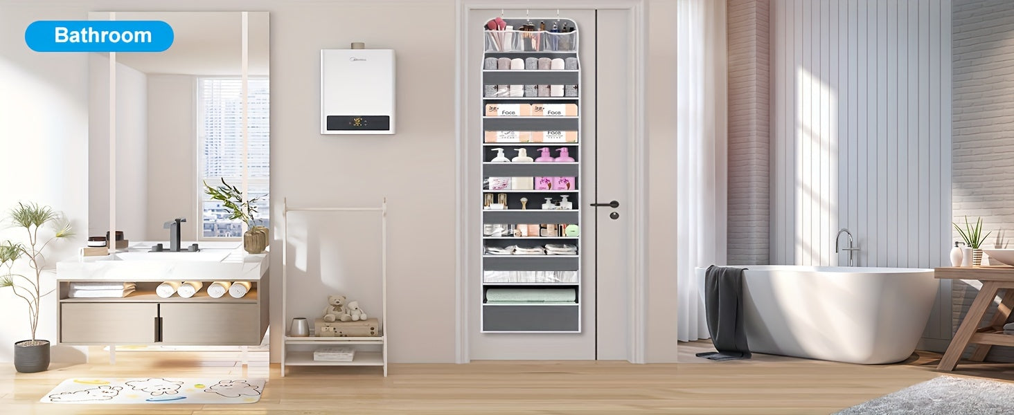 Smart Home Storage Organizer – space-saving everyday organization, Over Door Hanging Organizer No Tilt Closet Organizer for Diaper Shoes Over Door Storage, designed for American homes, daily convenience and practical gifting